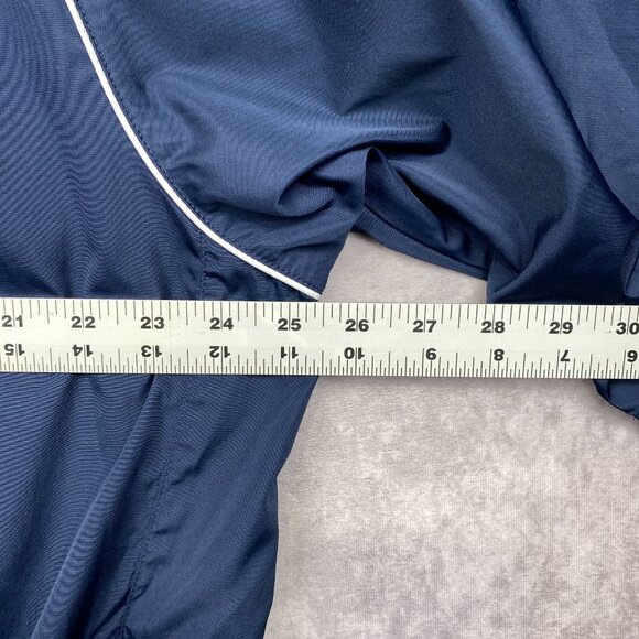 Footjoy FJ Golf Windbreaker Mens XL Blue V-Neck Short Sleeve Performance Sports - Picture 10 of 12